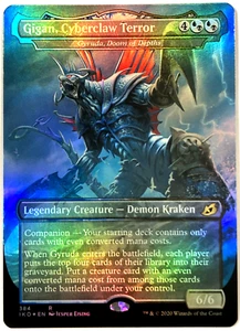 MTG Gigan, Cyberclaw Terror *FOIL* Ikoria: Lair of Behemoths 384 NM - Picture 1 of 6