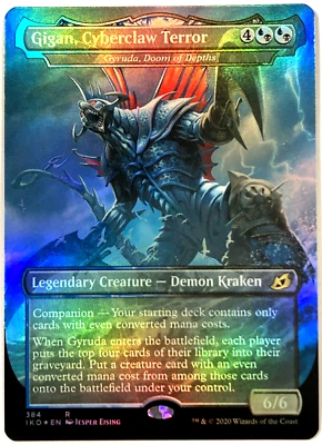 MTG Gigan, Cyberclaw Terror *FOIL* Ikoria: Lair of Behemoths 384 NM - Image 1 of 4