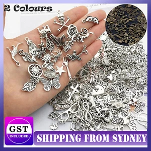 Bulk Tibetan Silver Mixed Charms Pendants For Jewelry DIY Making Craft Findings - Picture 1 of 13