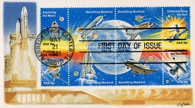 US 1919a FDC Space Accomplishments Fleetwood - Image 1 of 2