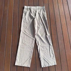Jac + Jack Size 8 Brown Pants 100% Wool Straight Business Cocktail - Picture 1 of 7