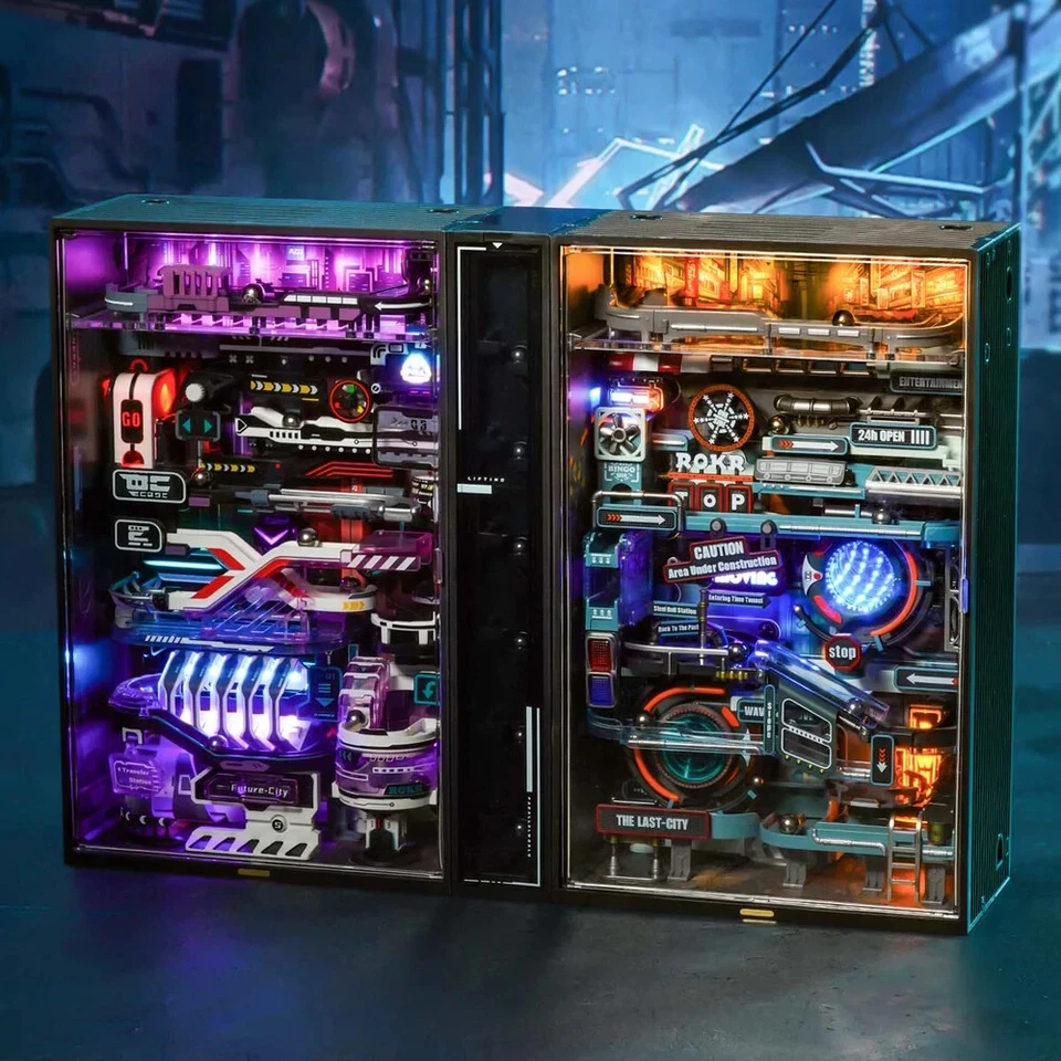 ROKR Parallel World Cyberpunk Steampunk Gaming Building Toys 3D Puzzle Model Kit - Image 1 of 4