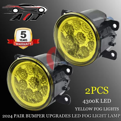 2X Bumper Yellow LED Fog Light Lamp For Infiniti EX35/FX35/G25/G37/QX70/QX50 Foto 1 de 4
