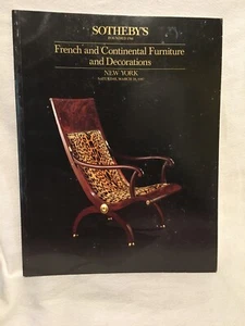 Sotheby's New York Catalog: French and Continental Furniture, 28 Mar 1987 - Picture 1 of 6