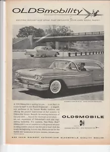 "Annuncio originale 1958 Oldsmobile Super 88 rivista ""Oldsmobility" - Foto 1 di 1