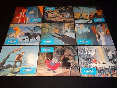 MERLIN L' ENCHANTEUR animation jeu 18 photos cinema lobby cards walt disney 1963 - Photo 1/2