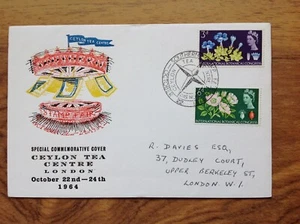 GB Stamps Souvenir Cover Southern Fair Ceylon Tea Centre, roundabout 1964 (b) - Picture 1 of 3