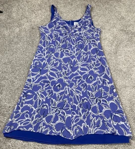 Vintage Worth Dress Womens 14 Medium Silk Tank Floral Purple Slip Fairy 90s Y2K - Picture 1 of 8