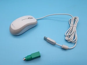 Microsoft Basic Optische Maus für Business Beidhändig USB PS/2 800DPI Weiß - Bild 1 von 3