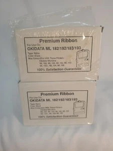 5~ NOS OKIDATA PREMIUM RIBBON BLACK NYLON PRINTERS ML #182 /192 /183/ 193 - Picture 1 of 9
