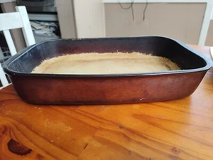 The Pampered Chef Steinzeug Bäcker Auflaufform 13x9 Zoll Gewürzt 1992 - Bild 1 von 7