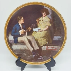 Norman Rockwell Knowles Plate Pondering on the Porch Rediscovered Women 1984 - Picture 1 of 5