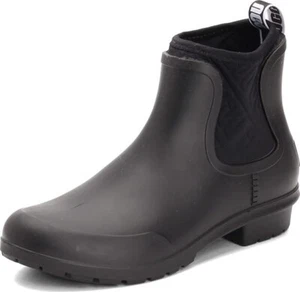 UGG Women's 11 Chevonne Rain/Snow Boot w/ Sheepskin Insoles in Charcoal/Black - Picture 1 of 6