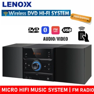 Mini Hi Fi Stereo System DVD Bluetooth Sound System Micro FM Radio USB Port - Picture 1 of 12