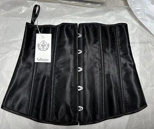 NWT “Miss Talk” Sz Large Corset, Under-bust, Black, Tight lacing, Waist training - Picture 1 of 11