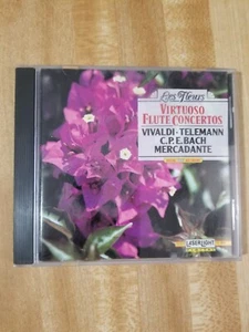 LES FLEURS VIRTUOSO FLUTE CONCERTOS CD 1990 - Imagen 1 de 2