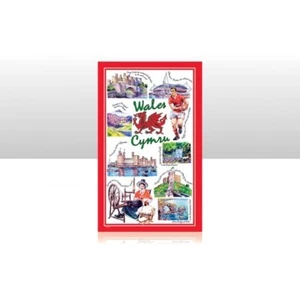 1 X TOALLA DE TÉ ICÓNICA WALES TOALLA DE TÉ GALESA RECUERDO/DRAGÓN ROJO 68692 - Imagen 1 de 1