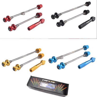 Schnellspannachse Fahrrad Sicherheits Schnellspanner Set Diebstahlschutz DE TK - Bild 1 von 4