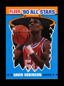 1990 FLEER DAVID ROBINSON RC AS STICKER #10 SPURS HOF NM-MT OR BETTER 2 - Picture 1 of 1