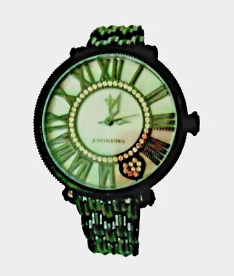 Judith Ripka новый белый перламутр черный Лондон часы размер маленький подарочная коробка - Изображение 1 из 4