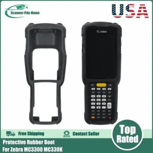 Protective Rubber Boot for Zebra MC3300 MC330K Scanner (PN:SG-MC33-RBTG-01) - Picture 1 of 10