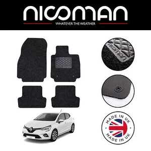 Tappetini auto su misura neri per Renault Clio 2005-2019 set 4 pezzi - Foto 1 di 11
