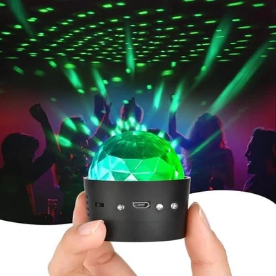 Mini Discokugel Licht, 360° Disco Lichter LED Party Lights, Stimme Steuerung ... - Bild 1 von 4