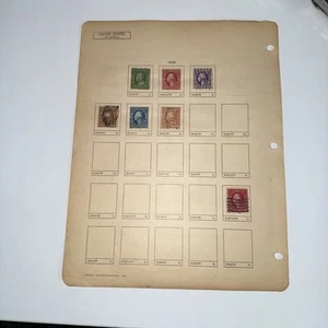 USA 1908 - 1910 POSTAGE STAMPS SMALL COLLECTION PAGE 1 - Picture 1 of 13
