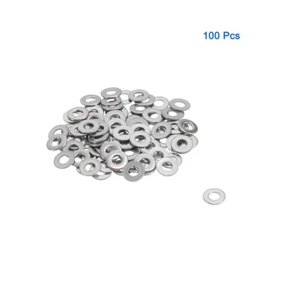 100pz Tonda Rondelle Vite Bullone Metrica Anelli Acciaio Inox M1.6x4x0.3mm - Immagine 1 di 4