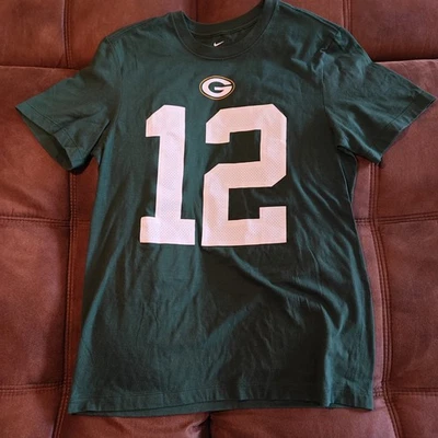 Camiseta Nike Green Bay Packers Aaron Rodgers Damas Pequeña NFL Verde 12 Foto 1 de 4