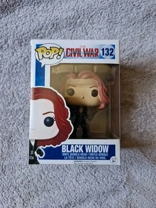Funko Pop! Marvel Captain America Civil War Black Widow Vinyl Action Figure #132 - Picture 1 of 5