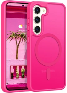 Rayboen Magnetic Hot Pink Samsung S23 Case | MagSafe Compatible | Open Box - Picture 1 of 2