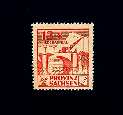 Selo da Alemanha - 1946 Segunda Guerra Mundial ocupação soviética da Saxônia Sn 13NB2 MH r27 - Imagem 1 de 2