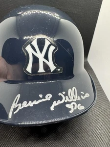 Bernie Williams Autographed Mini Helmet JSA COA NY Yankees MLB Baseball - Picture 1 of 9