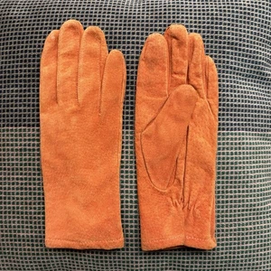 Lederhandschuhe Damen 90’s Vintage Orange Größe M  - Bild 1 von 3