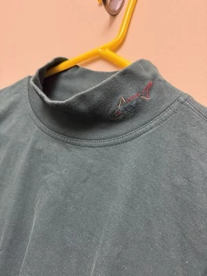 Camisa Vintage Verde Greg Norman Cuello Simulado Manga Larga 100% Algodón Egipcio.  Foto 1 de 4