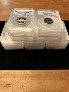 1999 2000 2001 2002 2003 S 25c PR70 State Quarter Set 🔥PROOF🔥 ANACS PR 70 - Picture 1 of 8
