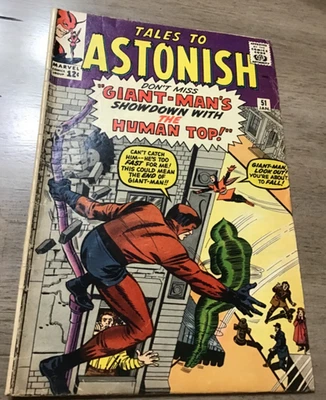 Tales to Astonish comic #51 Giant Man Wasp Stan Lee 1964 2nd Whirlwind app - Image 1 of 4