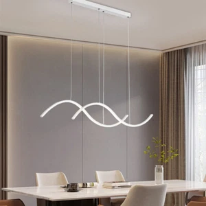 LED Lamp Kitchen Pendant Light Bar Chandelier Lighting White Home Ceiling Lights - Picture 1 of 4