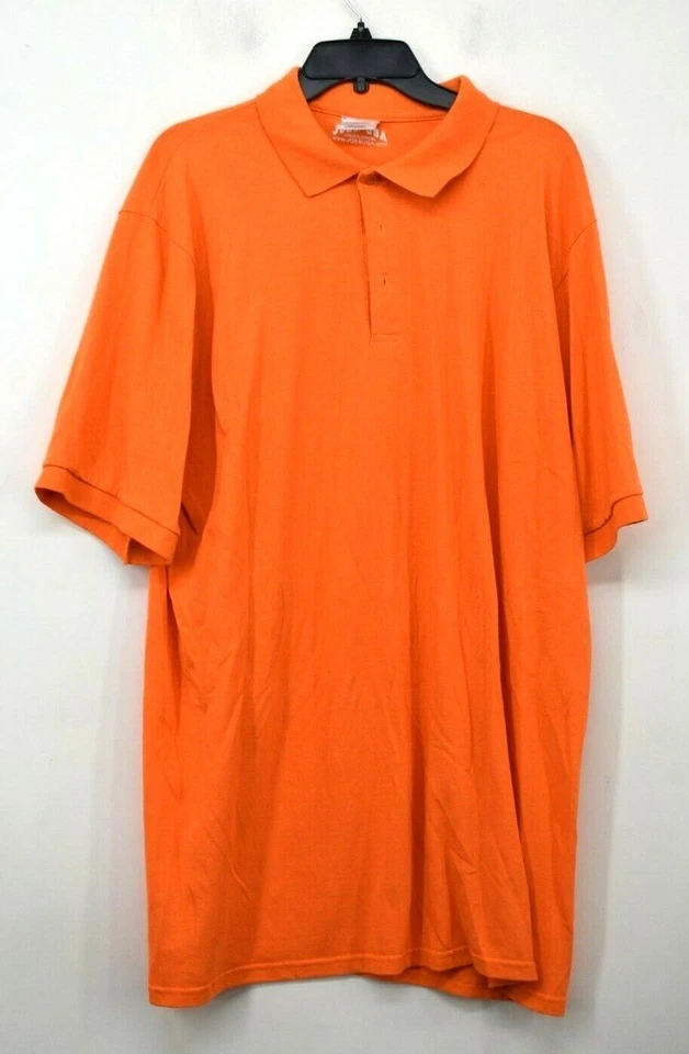 Camiseta polo de golf atlética manga corta naranja cómoda Joes EE. UU. para hombre informal XL Foto 1 de 4