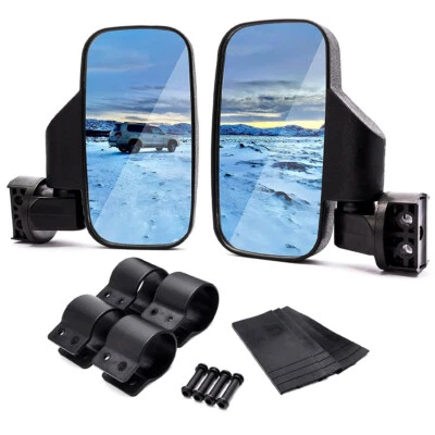Espejos retrovisores laterales 1,75" 2" UTV para Polaris Ranger RZR Yamaha Rhino Honda Foto 1 de 4