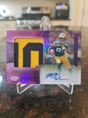 2018 Certified Purple Marquez Valdes-Scantling 2/10 ROOKIE PATCH AUTO RC RPA - Image 1 of 4