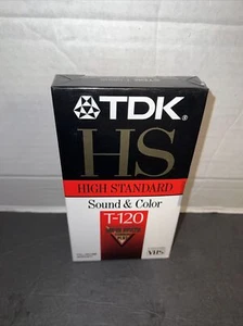 TDK T-120HS High Standard VHS Videokassette 1 brandneu versiegelt Videokassette - Bild 1 von 5