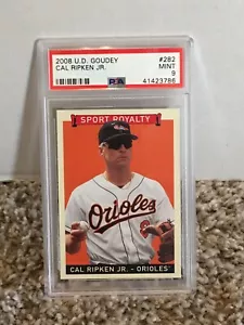 2008 U.D. Goudey #282 - Cal Ripken JR. - PSA 9 Mint LOW POP - Picture 1 of 1