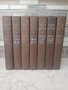 Set of 7 Rare FRANCE World's Best Histories - 1898-1903 MADAM GUIZOT DE WITT - Picture 1 of 3