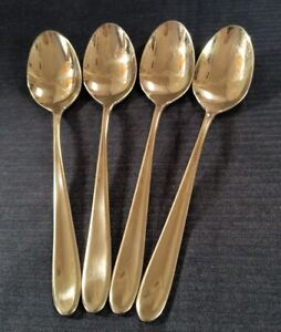 Set of 4 Lauffer by Towle CASCADE pattern 18/8 stainless oval place soup spoons 