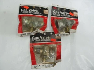 3ea. GAS VALVE 1942C Chicago Spec. 5/8" Flare 3/4" FIPS Straight AGA NOS - Picture 1 of 4