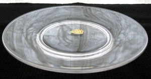 Tiffin Glass Clear Crystal 8" Salad Plate - Picture 1 of 9
