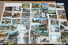 French + Others Postcard Lot Of 45 1970s + Stamps