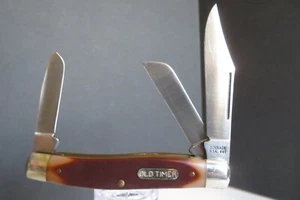 VINTAGE Schrade® 8OT USA *VIDEO* Old Timer Senior Stockman 3-Blade Pocket Knife - Picture 1 of 19